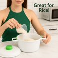thumbnail image 2 of Dependable Industries Microwave Steamer for Vegetables Meats Poultry Fish Rice Cooker No Oil Needed! Healthy Way to Cook, 2 of 8