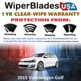 thumbnail image 2 of 2015 Volkswagen Golf Beam Wiper Blades Wipers w/1yr Warranty (Set of 2), 2 of 5