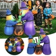 thumbnail image 2 of Halloween Decorations Inflatable Witch Cauldron Scary Party Prop Holiday Desktop Ornament for Festive, 2 of 7