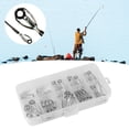 thumbnail image 2 of Fishing Rod Guide Ring Portable Fishing Rod Tip Rust Proof Guide Ring with Storage Box for Saltwater Freshwater Fishing, 2 of 7
