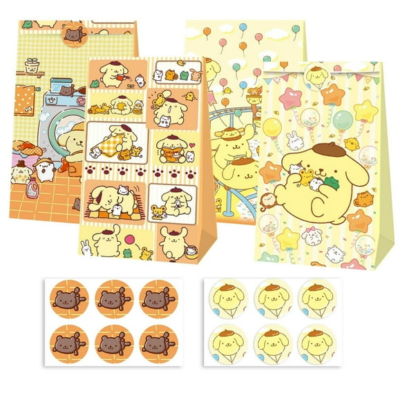 Pompompurin Candy Bags 12PCS Party Favor Gift Bags Birthday Party Decorations