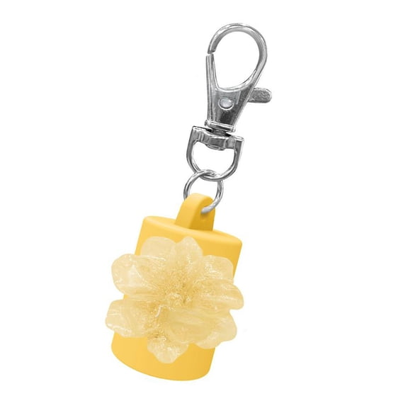 Travel Lip Gloss Keychain Bottle With Secure Lock Silicone Materials Portable Makeup Accessory