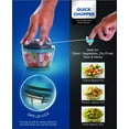 thumbnail image 3 of SIGNORAWARE Procesador manual de alimentos, picador de verduras, cuerda de mano fácil de tirar, picador de alimentos de mano de acero inoxidable, cortador, picador de ajo, cebolla, vegetales, picador, 3 of 4