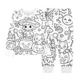 thumbnail image 3 of WOYY Girls Halloween DIY Coloring Long Sleeve Top Pants Pajama Sets Sleepwear, Sizes 2-10, 3 of 7
