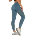 thumbnail image 1 of Leggings de yoga elásticos de cintura alta para mujer - Pantalones de fitness con efecto push up para correr, 1 of 4