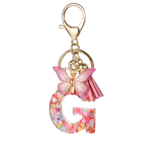 New English Letter Keychain Hanger Car Keychain Bag Accessories