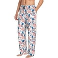 thumbnail image 2 of Haiem American Gnomes Men's Pajama Pants Ultra Lightweight Pjs Bottoms Sleepwear Bottom Pants with Pocket Drawstring-Small, 2 of 9