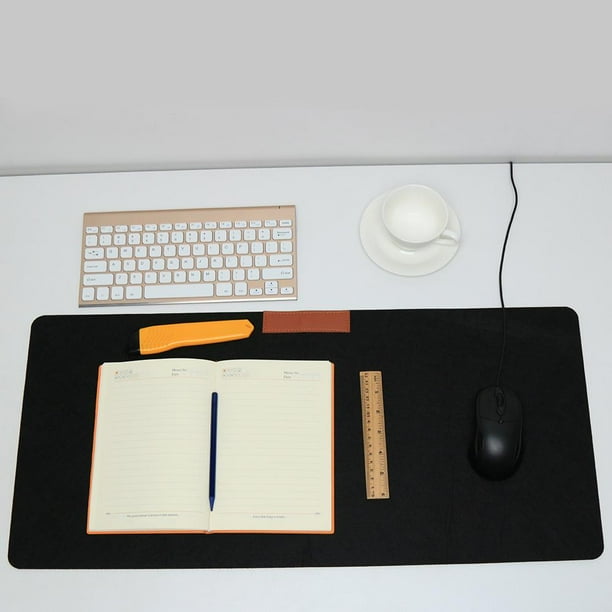Office Computer Desk Mat Modern Table Wool Felt Laptop Desk Mat(Black ...
