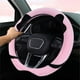 thumbnail image 5 of Bonita funda para manillar de coche con pelusa de orejas de gato, cálida y de invierno, para hombre y mujer, ideal para volante., 5 of 6