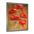 thumbnail image 2 of Designart 'Blooming Vintage Poppies I' Traditional Framed Art Print, 2 of 4