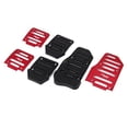thumbnail image 3 of 3pcs Non-Slip Racing Manual Car Truck Pedals Pad Cover Set Red, 3 of 5