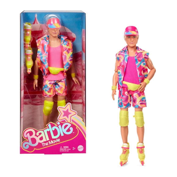 Muñeco Ken Barbie Coleccionable con Atuendo Retro de Patinaje