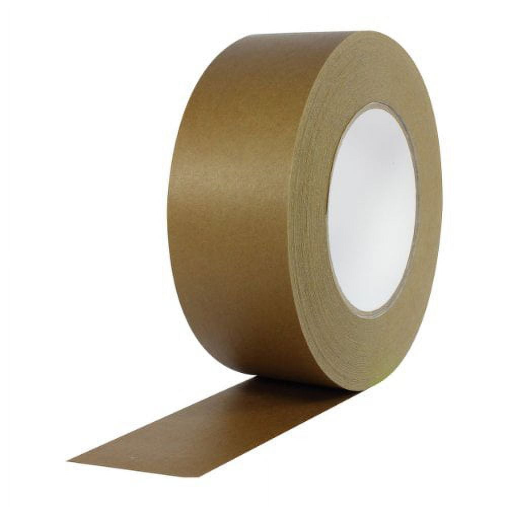 Wod Tape Kraft Flatback Paper Packaging Tape - 4 in x 60 yds - Pfkt7, Brown