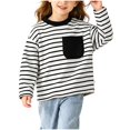 thumbnail image 4 of StSilkitty Sweatshirts for Boys Girls Striped Long Sleeve Crewneck Pullover Tops with Pocket Fall Winter Casual Clothes, 4 of 6