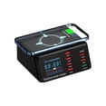 thumbnail image 1 of 100W 8 Ports USB Charger Station With Wireless Charging Digital Display Screen QC3.0 PD3.0 Quick Charge ,Ultra Powerful, 1 of 4