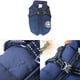 thumbnail image 4 of Chaqueta De Perro Chaleco cálido para perros de dos patas suave con cremallera para suministros de invierno para mascotas (azul XXL), 4 of 8