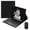 Black, variant on Keyboard Case for 10.5-inch Samsung Galaxy Tab A8 (SM-X200/X205/X207), Folio Stand Cover with Pencil Holder, Detachable Rechargeable Keyboard and Mouse, Built-in Trackpad, mint