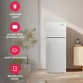 thumbnail image 4 of Frigidaire 7.5 Cu. ft. Top Freezer Refrigerator, Apartment Size 2-Door Fridge for Kitchen, Office, White, 4 of 13