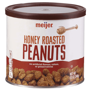 Pack of 2 Meijer Honey Roasted Cocktail Peanuts, 12 oz