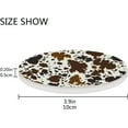 thumbnail image 4 of GZHJMY Cow Print Round Cup Coaster with Ceramic Stone and Cork Base 2PCS, Absorbent Cup Mats, Cup Protection Mat for Home, Kitchen and Bar Decoration Cup Coasters, 4 of 6