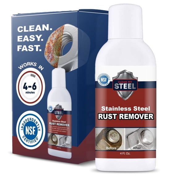 Stainless Steel Rust Remover & Stain Cleaner - NSF Approved Food Use Area's - 4oz