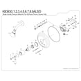 thumbnail image 3 of Kingston Brass KB3630ALSO Restoration Single-Handle Pressure Balanced Shower Faucet, Matte Black, 3 of 4