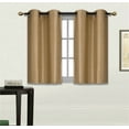 thumbnail image 2 of SAMIMPORT-2011 Microfiber Blackout Grommet Valances, Gold, 36"x 30", Set of 2, 2 of 2