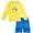 Yellow Shark, variant on iXtreme Boys' Rash Guard Set - 2 Piece Long Sleeve Swim Shirt and Swim Trunks for Boys (Sizes: 4-12)