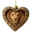 thumbnail image 5 of Adornos navideños de animales del bosque | 9 piezas de acrílico para árbol con estampado animal | Decoración navideña con temática natural para el hogar y regalos, 5 of 5