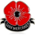 thumbnail image 1 of Red Poppy Pins Lest We Forget Enamel Poppy Brooch Pins For Women Flowers Broaches, 1 of 5