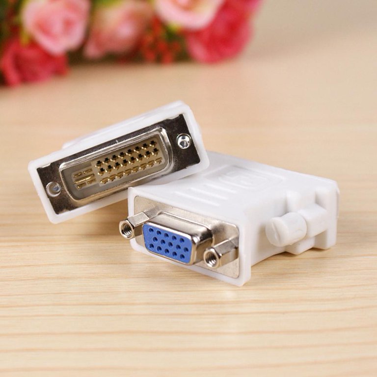 DVI-D Male To VGA Female Adapter - 24+1 Pin To 15 Pin Video Converter