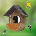 thumbnail image 4 of Klonfd Wooden Smart Bird Feeder With 2K And Solar Power, 4 of 5