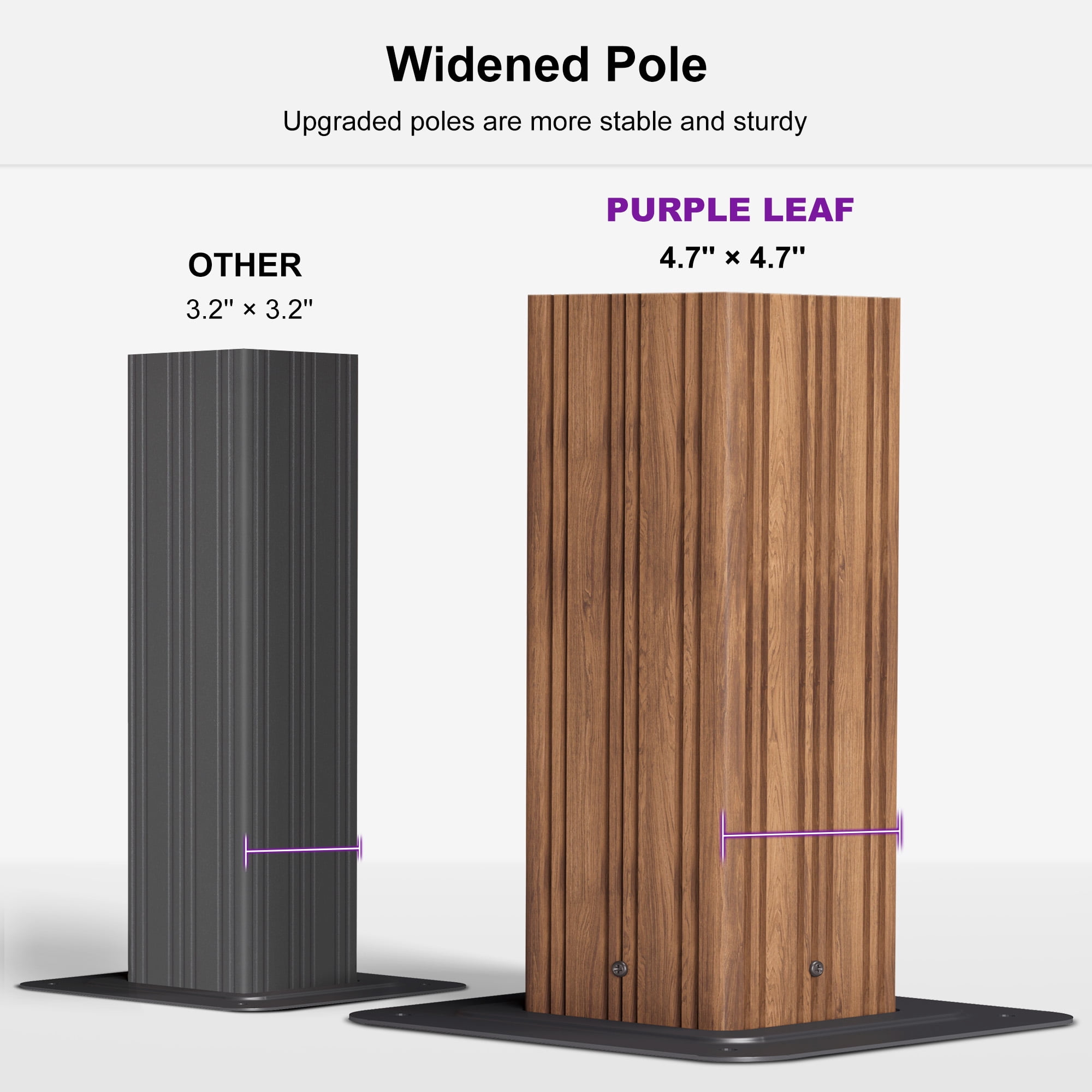 PURPLE LEAF 10' X 12' Outdoor Hardtop Gazebo for Patio Galvanized Steel Double Roof Permanent Canopy Teak Finish Coated Aluminum Frame Pavilion Gazebo with Netting