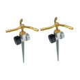 thumbnail image 3 of 2 aspersores metálicos de 3 brazos con rotación de 360 ​​grados, aspersor automático para césped, ideal para jardinería en áreas extensas., 3 of 8