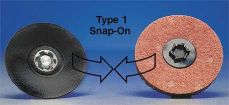 Brown 69957399706 MERIT Quick Change Disc,2In,36Grit,TR,PK100