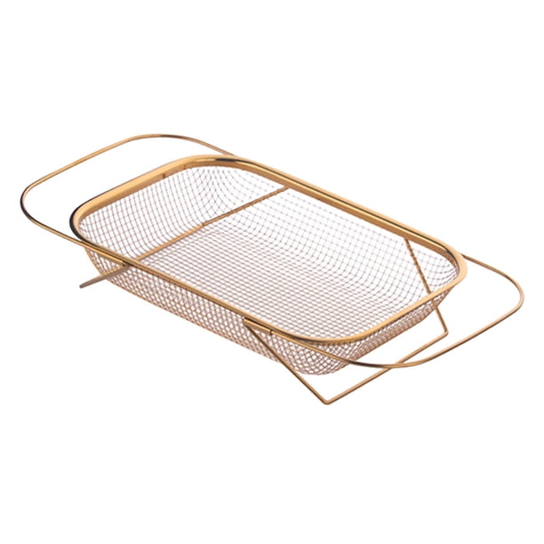 Colador sobre el fregadero con agarre, utensilios de cocina, escurridor, cesta de lavado para lavar, exhibir, colocar y secar