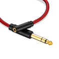 thumbnail image 1 of Adaptador De Auriculares 6,35 Macho A Hembra 3,5 Cable Estéreo Trs De 30 Pies De 1/4 A 3,5 Mm Cable Estéreo De 6,35 Mm 1/4 Macho A 3,5 Mm 1/8 Hembra Para Amplificadores Amplificador De Guitarra Piano, 1 of 5