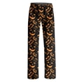 thumbnail image 5 of Satingcolo Halloween Pajama Pants Women Cute Funny Pumpkin Print Pajamas Casual Elastic Waist Palazzo Pants Fall Sleepwear, 5 of 5