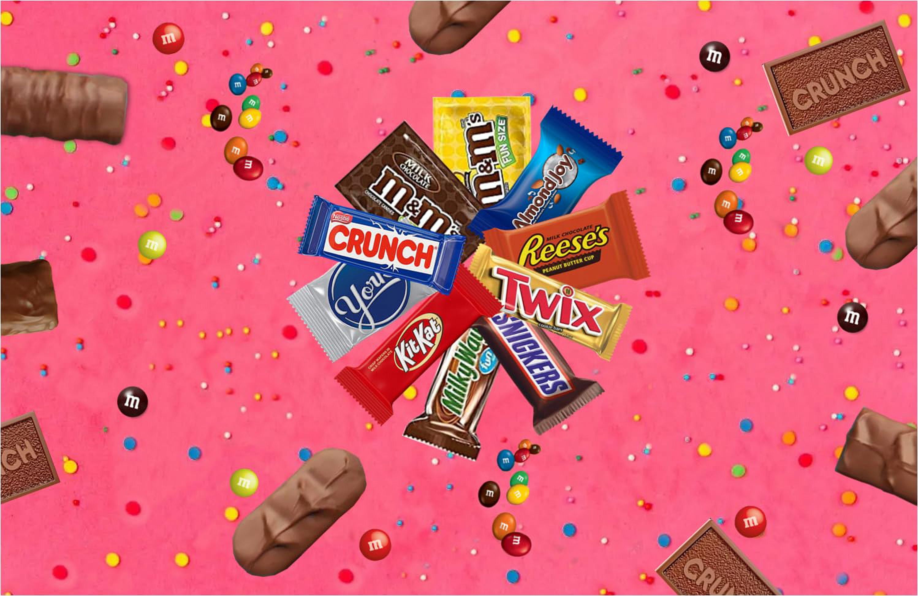 CANDYMAN Chocolate Candy Variety Pack - Fun & Mini Size Individually Wrapped Treats, 3 Pound Bag