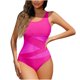 thumbnail image 1 of Trajes de Baño de Corte Alto para Mujeres de Verano de Color Sólido con Cojín de Pecho sin Soporte de Acero, Traje de Baño de Correa sin Espalda Sexy, 1 of 4