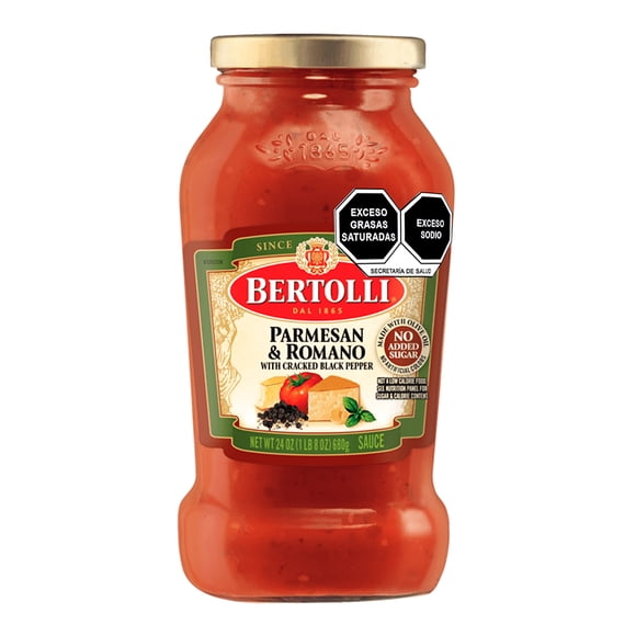 Salsa para pasta Bertolli queso parmesano y romano 680 g