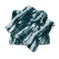 thumbnail image 3 of Home Soft Things Jacquard Faux Fur 2 Piece Throw Pillow Cover Set - Deep Teal - 20" x 20", 3 of 6
