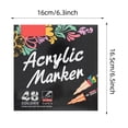 thumbnail image 3 of BotaniNest Acrylic Markers For Arts And Projects – Quick Dye Based Ink For Smooth And Precise Detailing Suitable For Paper Cardstock Canvas 2ml, 3 of 7