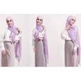 thumbnail image 5 of Women Premium Hijab Head Scarf Lightweight Shimmer Scarves Crepe Wedding Shawls Shiny Wraps for Evening Dresses, 5 of 6