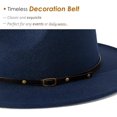 thumbnail image 3 of SURJDE Women Belt Buckle Fedora Hat, 3 of 6