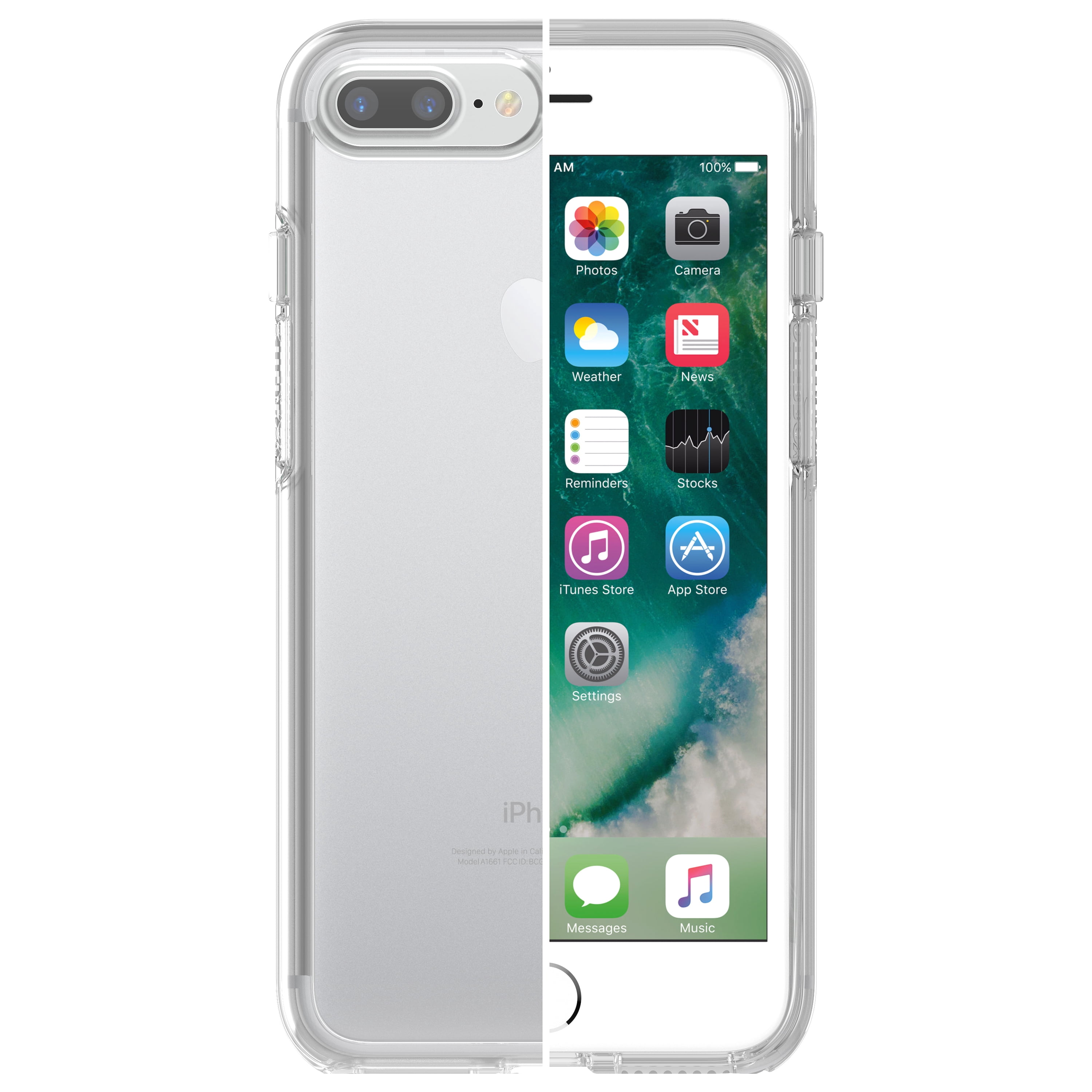 OtterBox Symmetry Series Clear Case for iPhone 8 Plus & iPhone 7 Plus, Clear