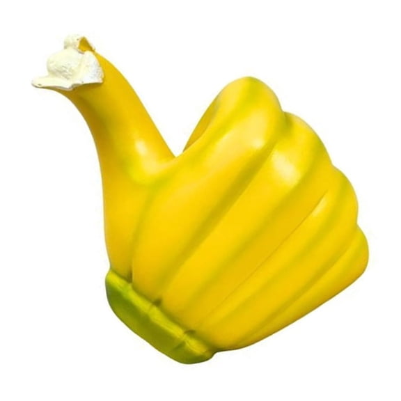 Stylish Resins Banana Thumb Up Hand Statue Ornament for Desk or Shelf Decoration