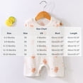 thumbnail image 3 of Kids Girl Romper Sleeveless White Bear Print Cotton Soft Breathable Snap Onesie 0-24 Months,Size 73, 3 of 5