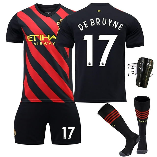 22/23 Manchester City Away Jerseys Children's Football Training Suit Set