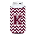 thumbnail image 1 of Letra K Chevron Granate Y Blanco Tall Boy Bebida Aislador Hugger Cj1051-Ktbc, 1 of 1